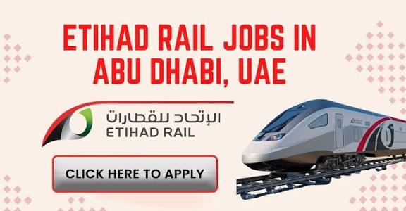 Etihad Rail Careers 2025 in Abu Dhabi Multiple Opportunities