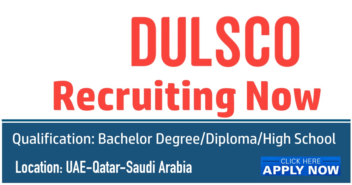 DULSCO Careers 2025 Latest DULSCO HR Solutions Jobs